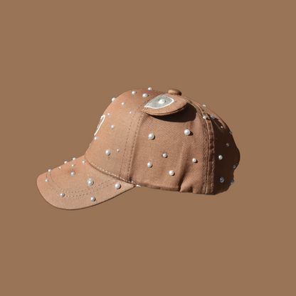 Baby Brown Pearl Cap